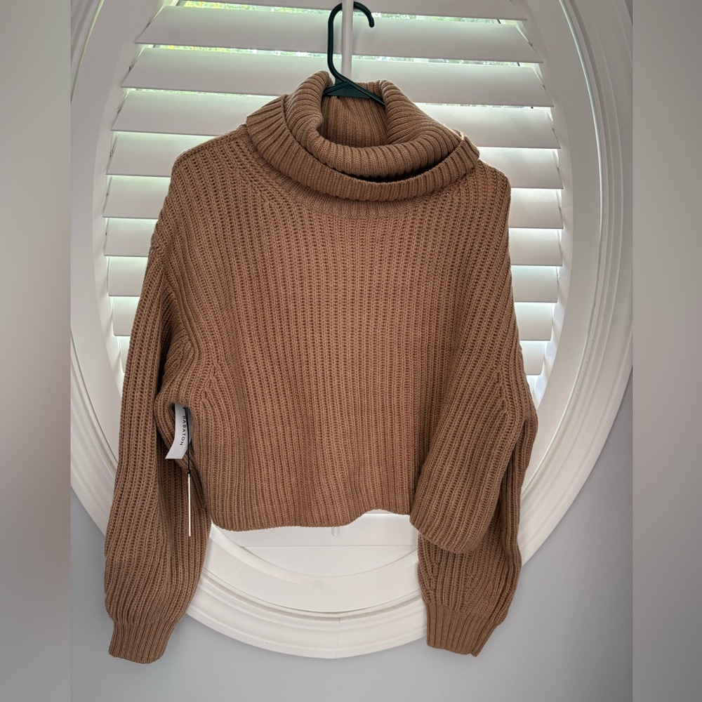 Babaton Tan Turtleneck Sweater - Picture 2 of 10